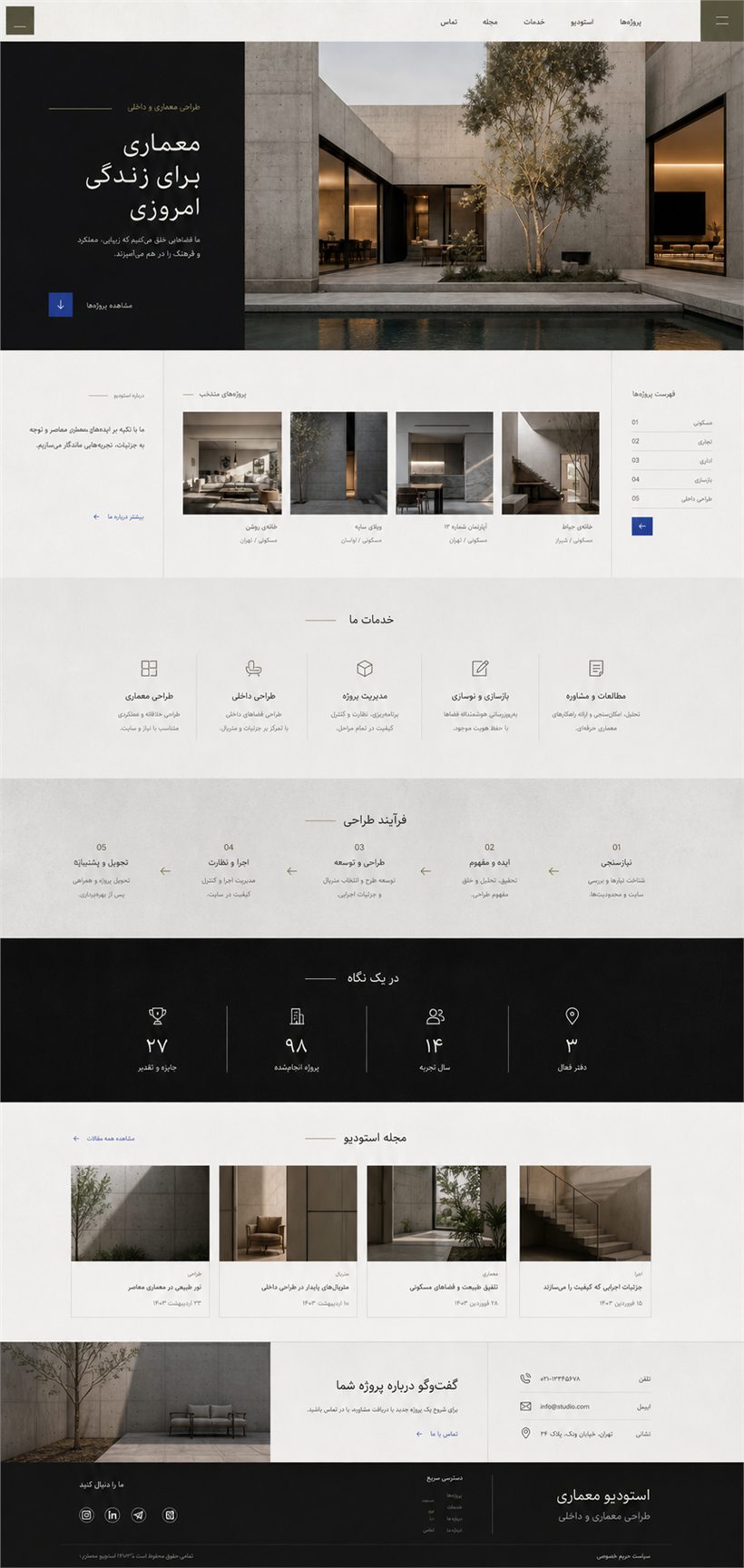 روایتی تصویری برای معماری معاصر